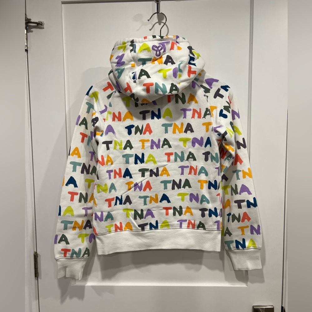 TNA Zippered Hoodie With Graphic Logo Print - Picture 10 of 16